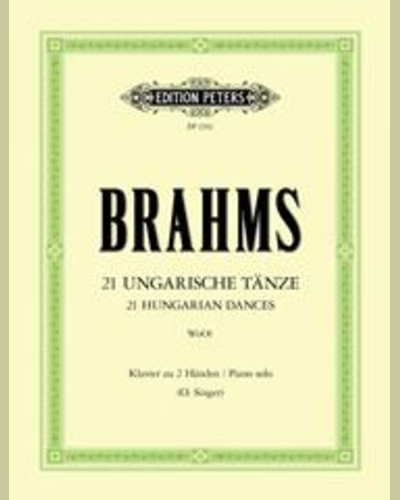 21 Hungarian Dances, WoO 1 — 勃拉姆斯
