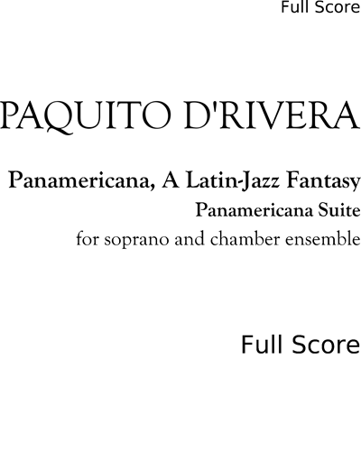 Panamericana, A Latin-Jazz Fantasy — Paquito D'Rivera