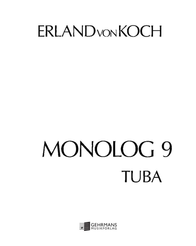 Monolog 9 — Erland von Koch