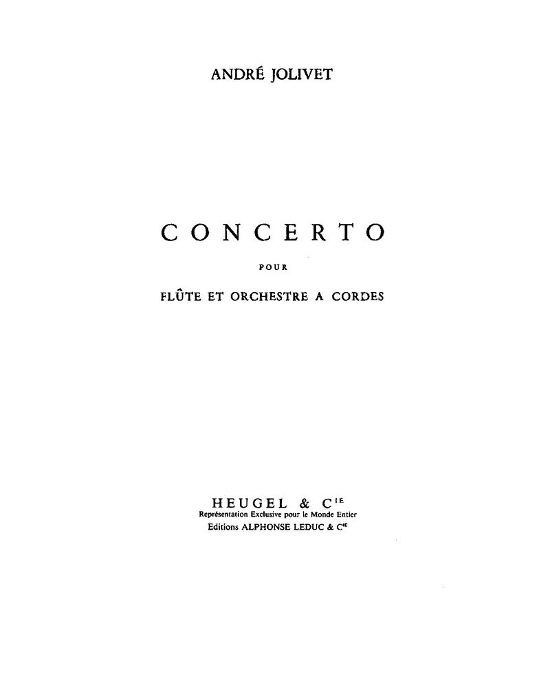 Flute Concerto — 安德烈·若利韦