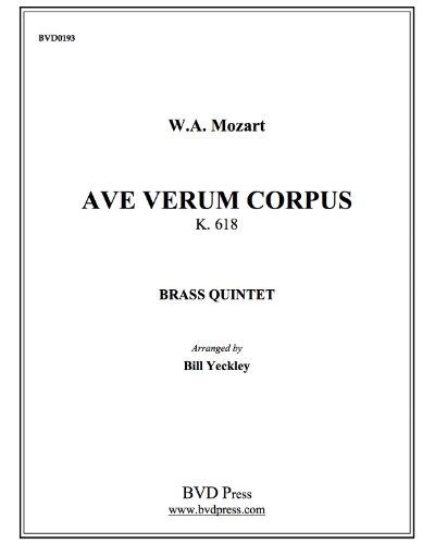 Ave Verum Corpus, K. 618 — Wolfgang Amadeus Mozart