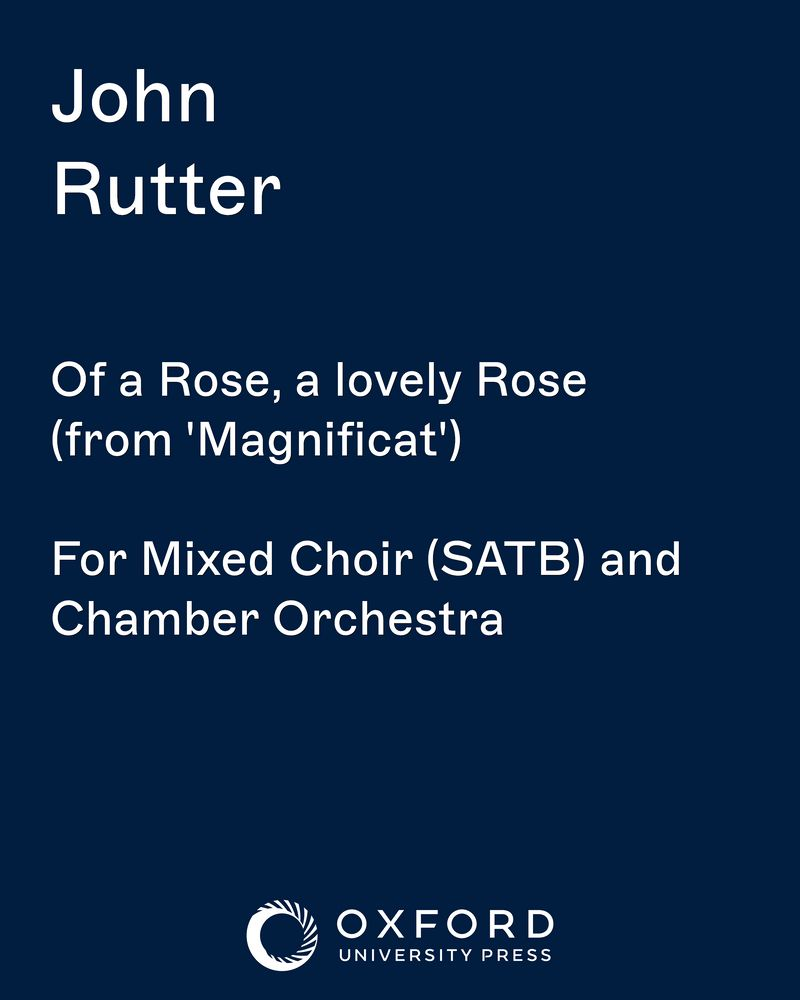 Of a Rose, a lovely Rose (from 'Magnificat') — 约翰·拉特