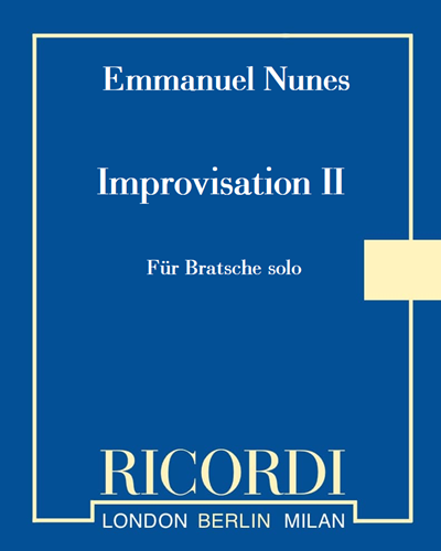 Improvisation II — Emmanuel Nunes