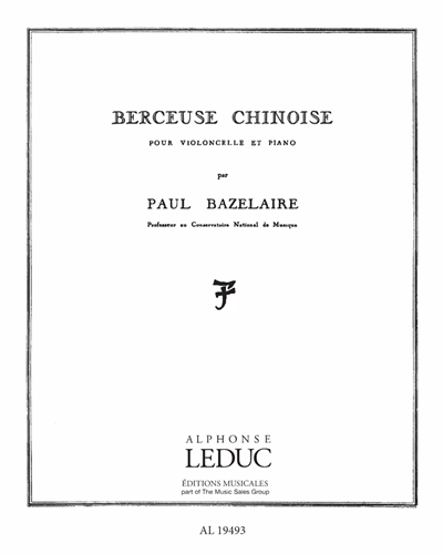 Berceuse Chinoise, op. 115 — Paul Bazelaire