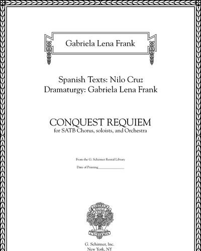 Conquest Requiem — Gabriela Lena Frank