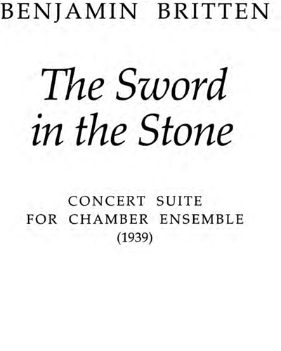 The Sword in the Stone — 布里顿