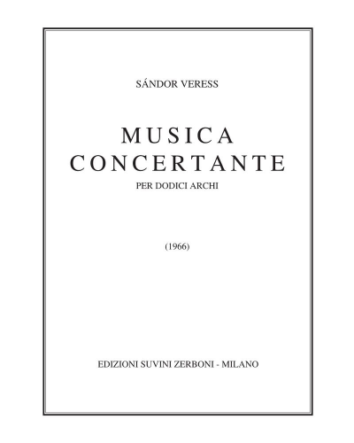 Musica Concertante — Sándor Veress