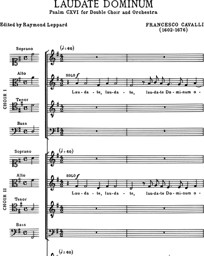 Laudate Dominum — 弗朗切斯科·卡瓦利