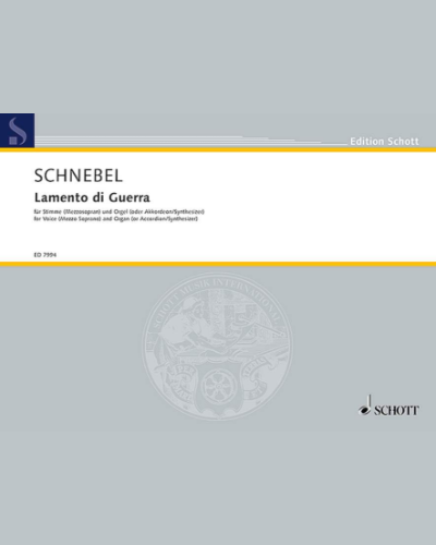 Lamento di Guerra — Dieter Schnebel