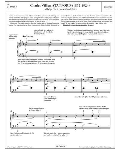 Lullaby, No. 5 (from 'Six Sketches') — 斯坦福