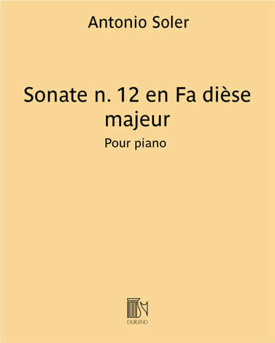 Sonata No. 12 in F-sharp major — 安东尼奥·索勒