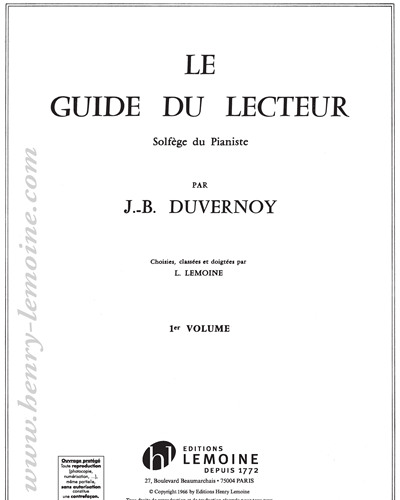 Guide du Lecteur, Vol. 1 — 杜维诺伊