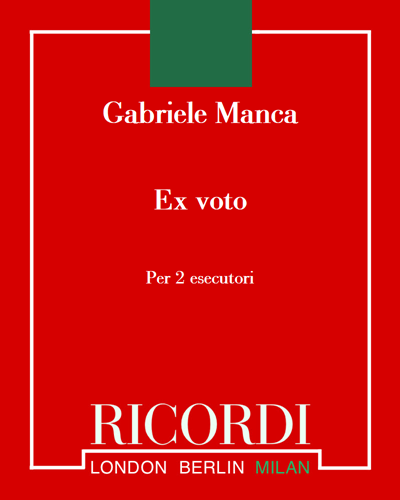Ex voto — Gabriele Manca