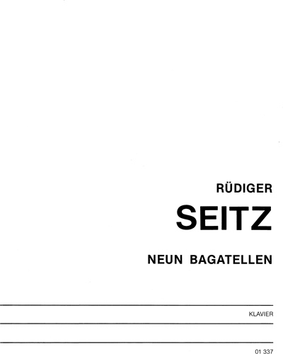 Nine Bagatelles — Rüdiger Seitz