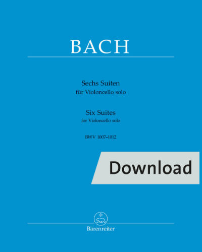 Six Suites for Violoncello solo BWV 1007-1012 — 巴赫