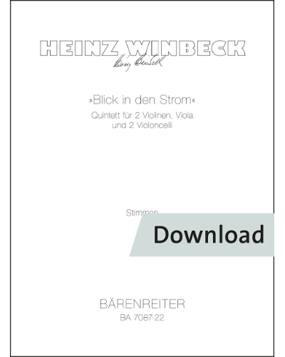 Blick in den Strom — Heinz Winbeck