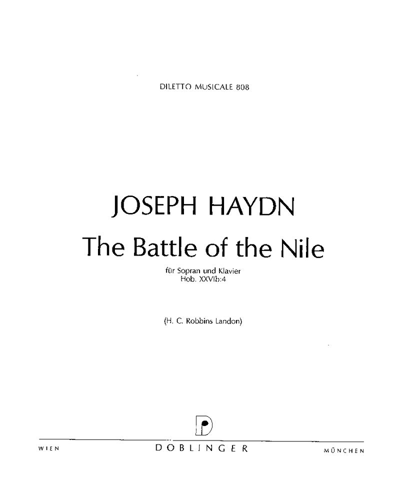 Lines from the Battle of the Nile (Ausania trembling - Blest leader) — 海顿