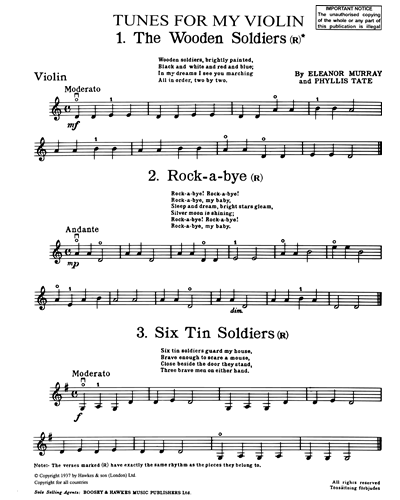 Tunes for My Violin — Eleanor Murray