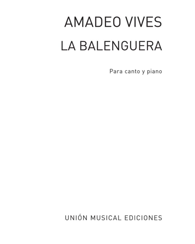 La balenguera (Cançó) — Amadeo Vives