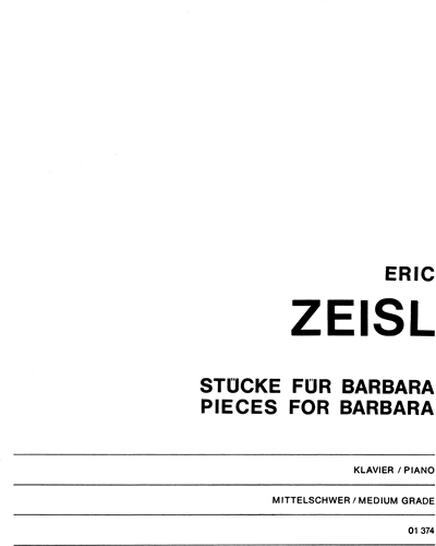 Pieces For Barbara — Eric Zeisl