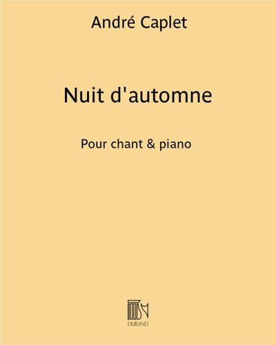Nuit d'automne — André Caplet