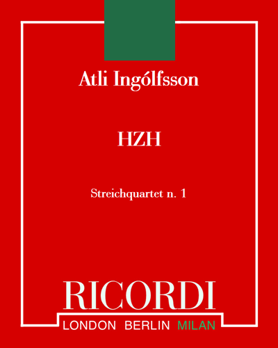 HZH: Streichquartet  n. 1 — Atli Ingólfsson