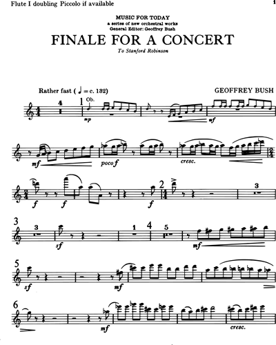 Finale for a Concert — Geoffrey Bush