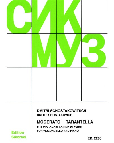 Moderato & Tarantella — Dmitri Shostakovich