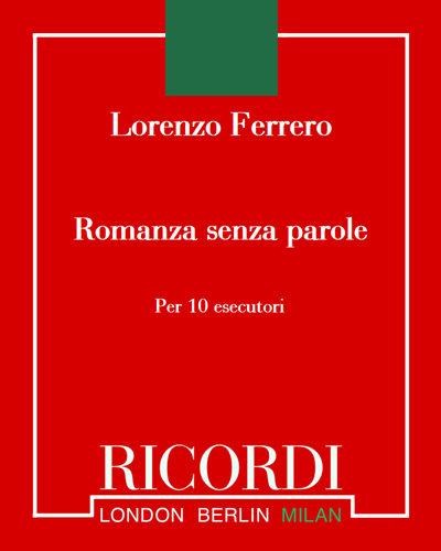 Romanza senza parole — Lorenzo Ferrero