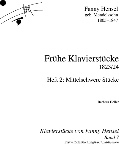 Piano Pieces by Fanny Hensel, Vol. 7 — 范妮·门德尔松