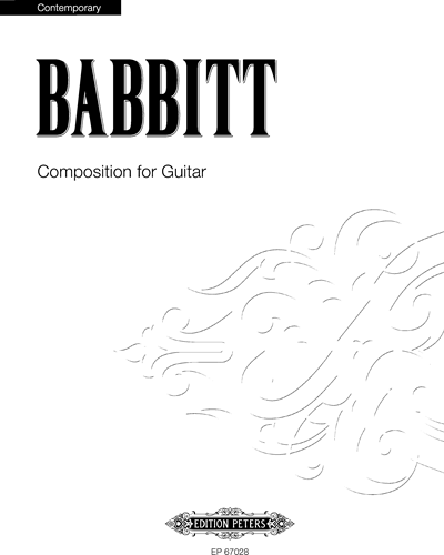 Composition for Guitar — Milton Babbitt