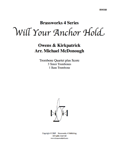 Will Your Anchor Hold — Matthew McDonough