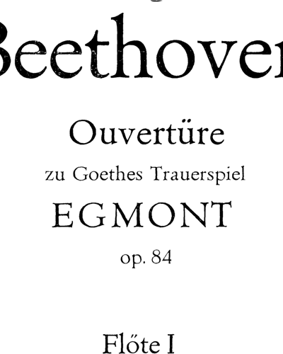 Overture to 'Egmont', op. 84 — 贝多芬