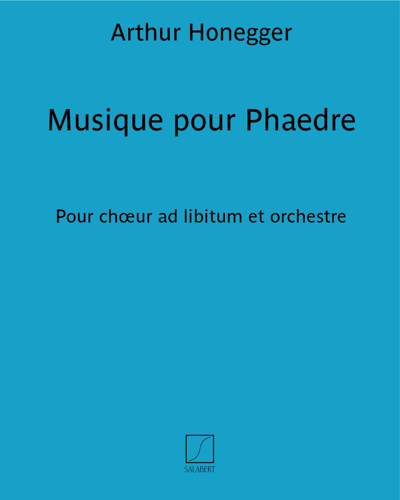 Musique pour Phaedre — 奥涅格