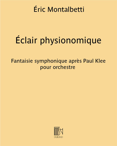 Éclair physionomique — Éric Montalbetti