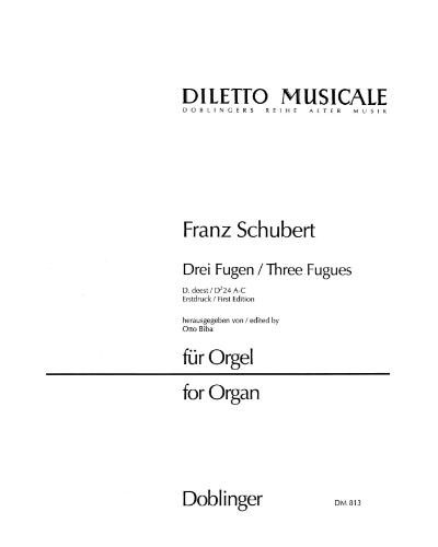 3 Fugues — Franz Schubert