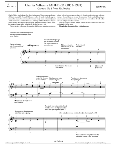 Gavotte No. 1 (from 'Six Sketches') — Charles Villiers Stanford