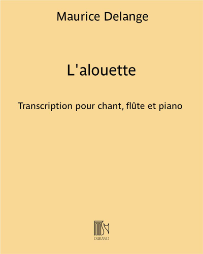 L'alouette (from 'Trois Poèmes') — Maurice Delange
