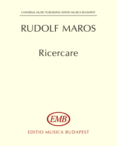 Ricercare — Rudolf Maros