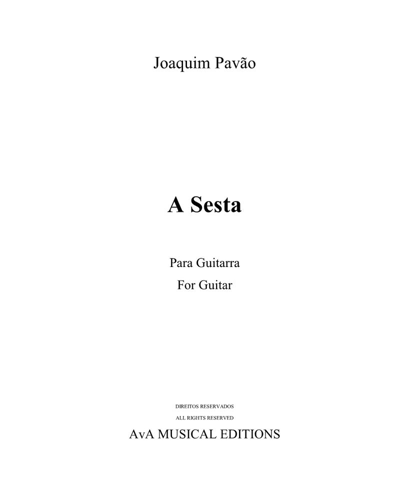 A Sesta — Joaquim Pavão