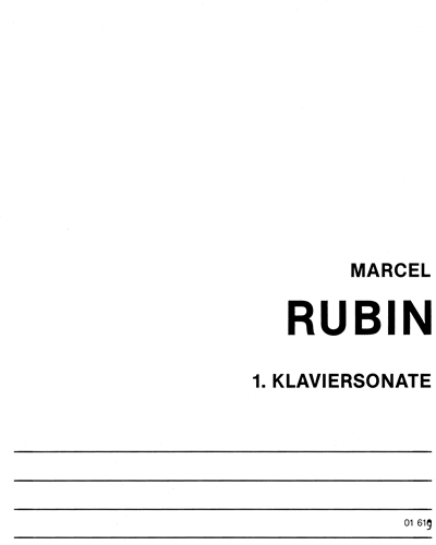 Erste Klaviersonate — Marcel Rubin