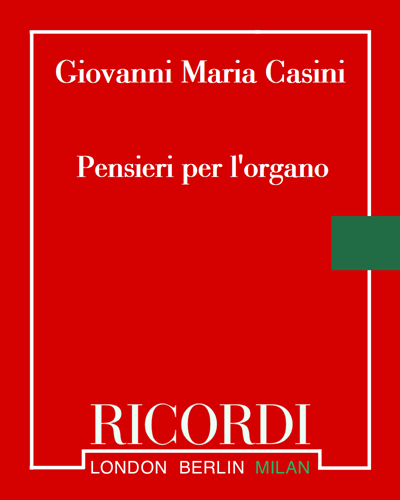 Pensieri per l'organo — Giovanni Maria Casini