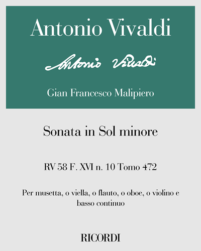 Sonata in G minor, RV 58 — Antonio Vivaldi