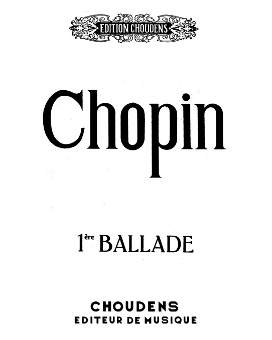 Ballade No. 1 in G minor, op. 23 — 肖邦