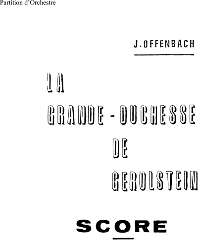Piff-Paff-Pouff " A cheval sur la disipline…" — 奥芬巴赫