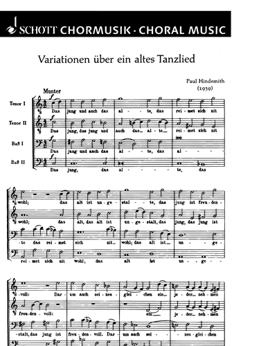 Variations on an Old Dance Song — 欣德米特