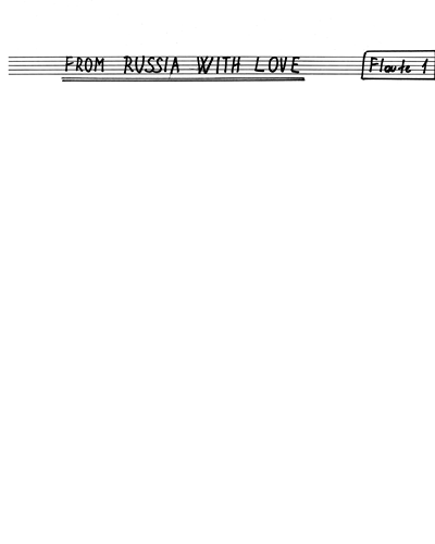 From Russia with Love — Lionel Bart