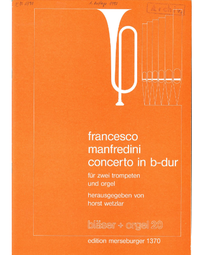 Concerto in B-flat major — Francesco Manfredini