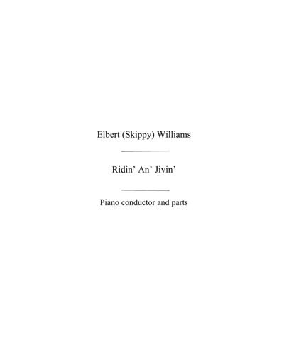 Ridin' An' Jivin' — Elbert (Skippy) Williams