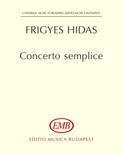 Concerto semplice — Frigyes Hidas